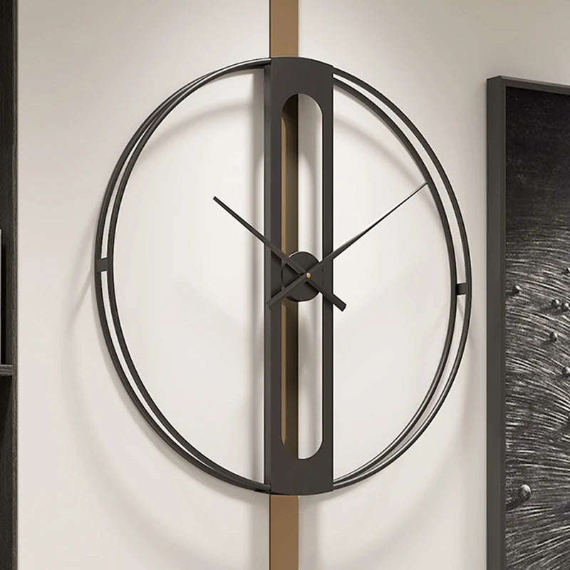 Nordic Wall Clocks Round Creative Personality Silent Elegant Wall Watch Large Simple Home Living Room Aesthetic Decorations